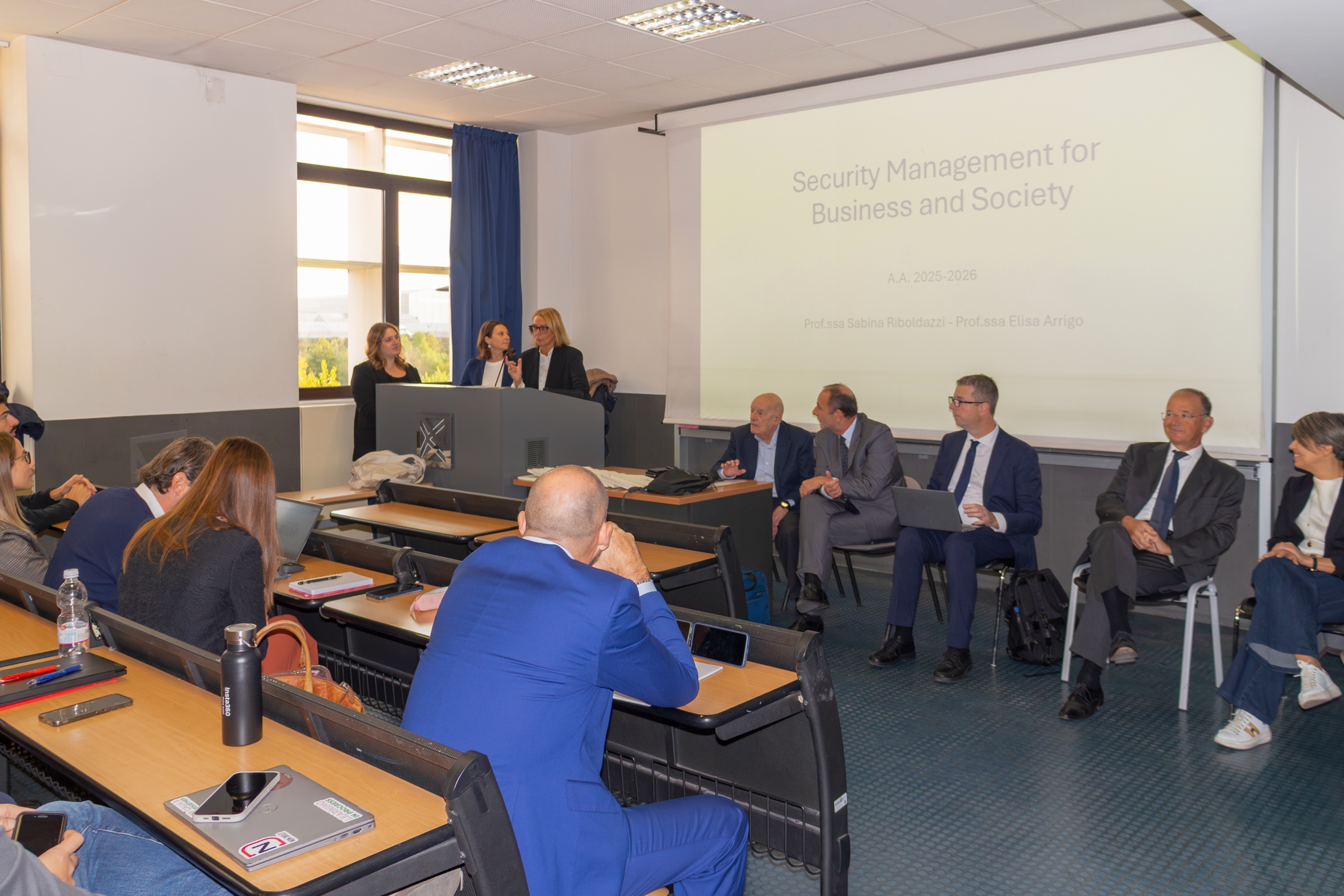 Immagine della giornata di apertura del Master in Security Management for Business and Society. Università Milano Bicocca