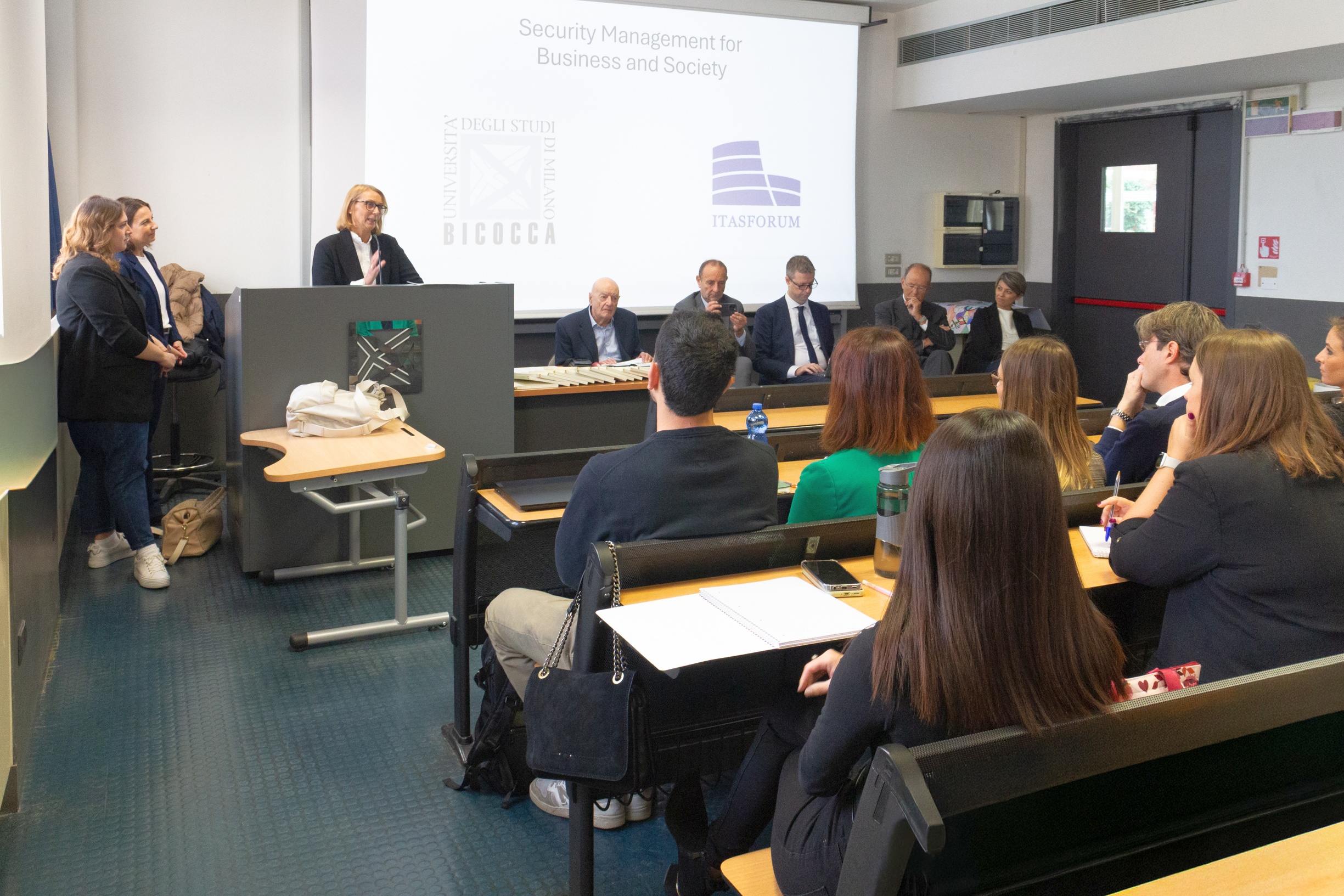 Immagine della giornata di apertura del Master in Security Management for Business and Society. Università Milano Bicocca