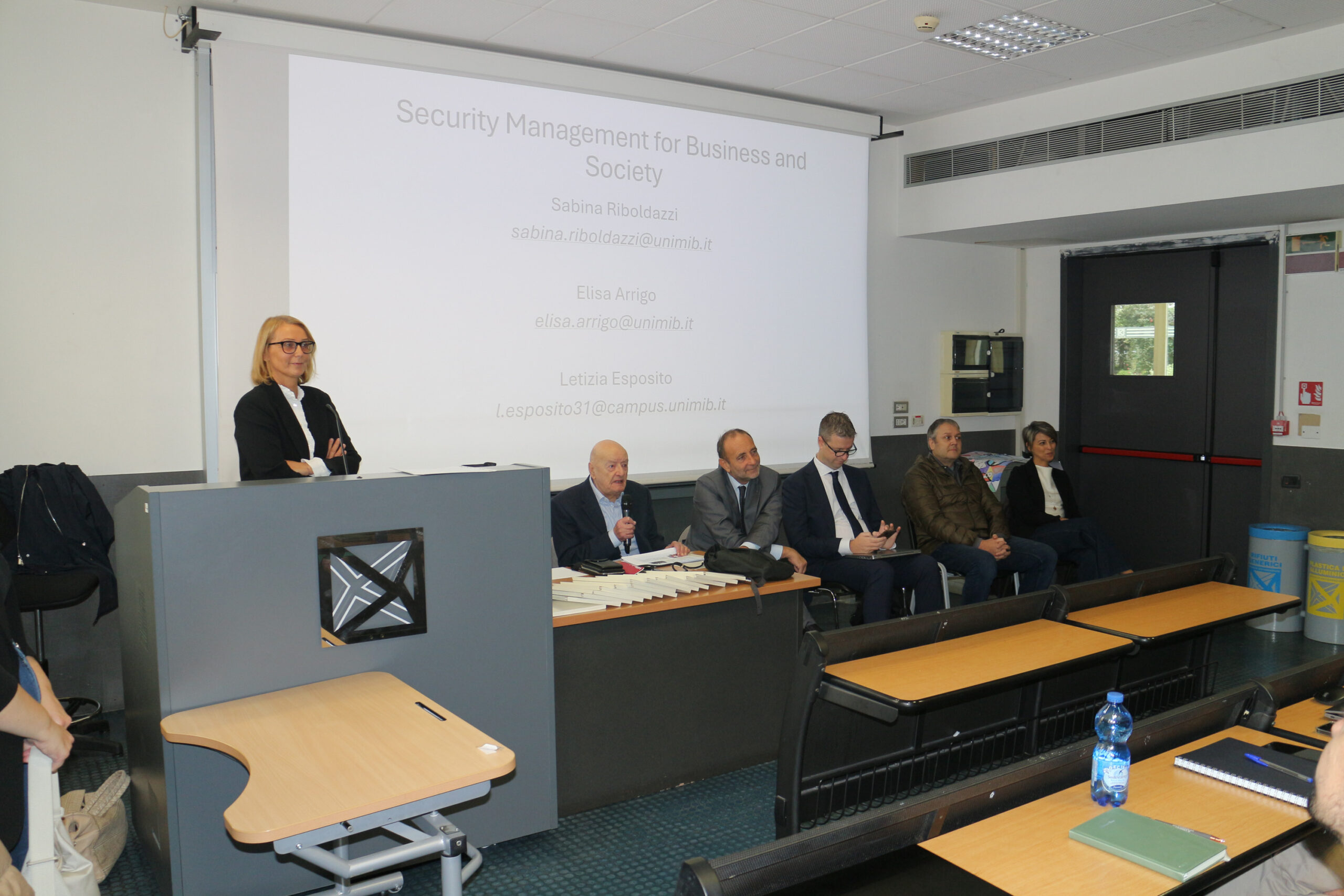 Immagine della giornata di apertura del Master in Security Management for Business and Society. Università Milano Bicocca
